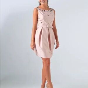 Eliza J Pink Embellished Mini Dress